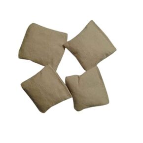3" Mini Cornhole Bags set of 4 Cream