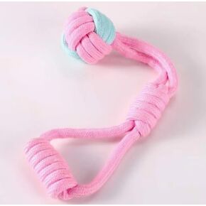 Tough Dog Rope Toys, Dog -tug River Toys, Chewing Toys, Non -Toxic Rope Dog Toys. Interactive Dog Rope Toy Medium -Sized Dog Large Dog, Dog Toy Rope, Teething Toy, Pink