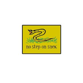 No step on snek 4" sticker | Decal Vinyl Sticker | Cars Trucks Vans Walls Laptop | 2nd Amendment American enthusiasts Custom America Merica Flag