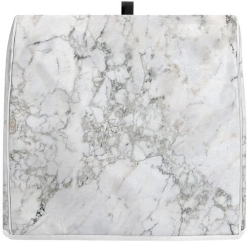 Stand Mixer Cover Compatible with Kitchen Aid Mixer, White Marble Print Kitchen Appliance Dustproof Covers with Pockets, Fits All Tilt Head & Bowl Lift Models Mixers in Saudi Arabia