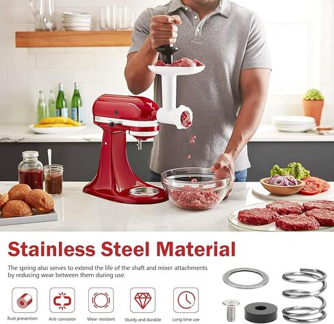 زنبرك وغسالة سريعة التثبيت متوافقة مع خلاطات رأس إمالة كيتشن ايد، زنبرك لملحقات خلاطات رأس إمالة كيتشن ايد، حماية وزيادة عمر الخلاط in Kuwait