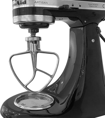 مجداف من الفولاذ المقاوم للصدأ - مرفق لخلاط 5Plus/6Qt لرفع الوعاء كيتشن ايد، استبدال المضرب المسطح للمحترفين 5 Plus و600 سلسلة احترافية، آمن للاستخدام في غسالة الأطباق in Kuwait