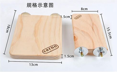 Keersi Wood Platform Perch Toy for Hamster Rat Chinchilla Guinea Pig Squirrel Parrot Bird Parakeet Cockatiel Conure Cockatoo African Grey Amazon Lovebird Finch Canary Cage Stand in Saudi Arabia