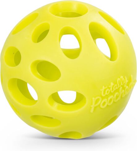 Messy Mutts Totally Pooched Huff'n Puff Ball | 2.5" TPR Puzzle Ball for Dogs | 2-in-1 Durable Interactive Toy and Tooth Cleaner | Green in Kuwait