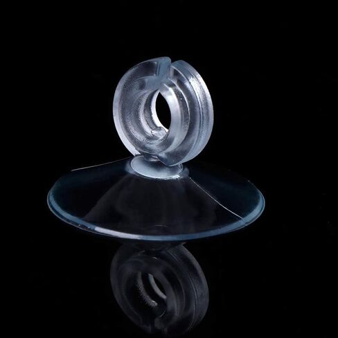 10Pcs Aquarium Suction Cup, Transparent Plastic Sucker with Clips Fish for Tank Pipe Hose Tube Holder Fish Tank Suction Cups Aquarium Air Pump Accessories (1.2in) in Saudi Arabia