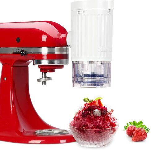 Shave Ice Attachment for Kitchenaid Mixers, Shaved Ice and Snow Cone Attachment for Kitchenaid Stand Mixers With 10 Ice Molds in Saudi Arabia