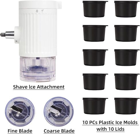 Shave Ice Attachment for Kitchenaid Mixers, Shaved Ice and Snow Cone Attachment for Kitchenaid Stand Mixers With 10 Ice Molds in Saudi Arabia