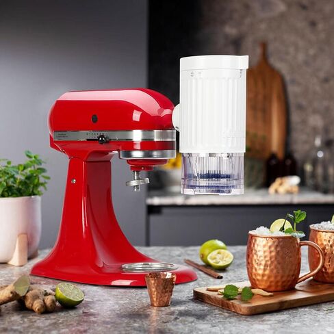 Shave Ice Attachment for Kitchenaid Mixers, Shaved Ice and Snow Cone Attachment for Kitchenaid Stand Mixers With 10 Ice Molds in Saudi Arabia