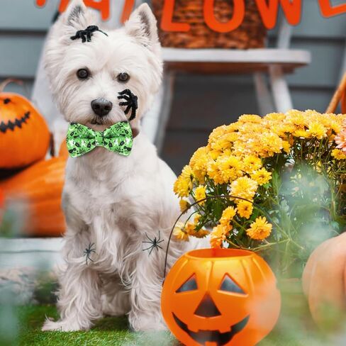 60 Pcs Halloween Dog Collar Bow Ties Bulk Pumpkin Dog Bowtie Halloween Detachable Attachment Puppy Bows for Small Medium Large Dogs Cat Grooming Supplies in Saudi Arabia