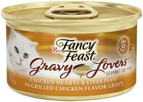 Fancy Feast Gravy Lovers Chicken Hearts & Liver Feast In Grilled Chicken Flavor Gravy Gourmet Cat Food, 3 oz. in Saudi Arabia