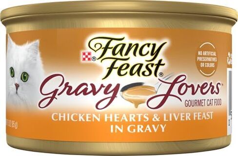 Fancy Feast Gravy Lovers Chicken Hearts & Liver Feast In Grilled Chicken Flavor Gravy Gourmet Cat Food, 3 oz. in Saudi Arabia