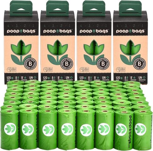 The Original Poop Bags® Dog Poop Bags Rolls Countdown®, 960 Counts Dog Poop Bag USDA Certified 38% Plant Based & 62% PE, Unscented Dog Bags For Poop, Doggie Poop Bags, Doggy Poop Bags Dog Waste Bags in Saudi Arabia