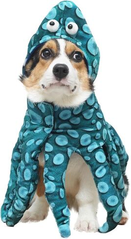 Dog Cat Octopus Costumes,Pet Halloween Cosplay Costume for Small Puppy Dogs in Saudi Arabia