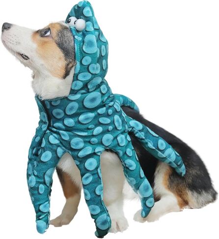 Dog Cat Octopus Costumes,Pet Halloween Cosplay Costume for Small Puppy Dogs in Saudi Arabia