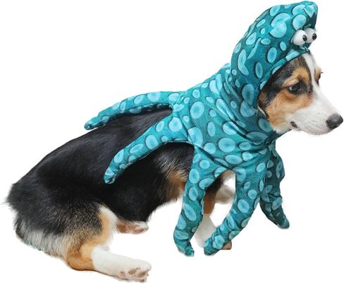 Dog Cat Octopus Costumes,Pet Halloween Cosplay Costume for Small Puppy Dogs in Saudi Arabia
