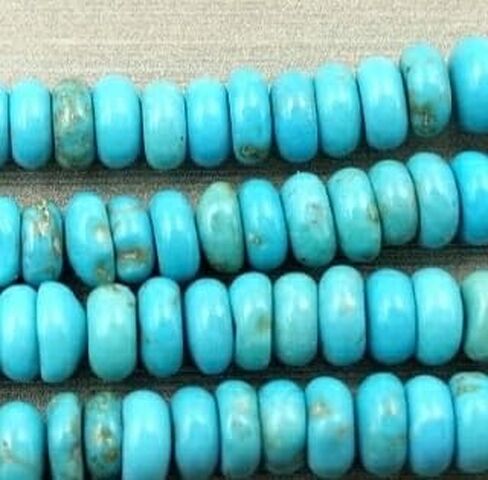 Dainty Natural Turquoise Beaded Choker (18 Inches) in Saudi Arabia