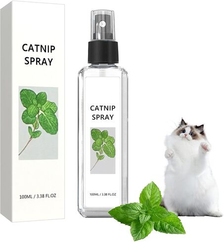 HOURY Herbal Cat Joy Spray، رذاذ النعناع البري للقطط الداخلية، فرحة القطط العشبية، الحيوانات الأليفة العشبية لفرحة القطط، رذاذ تدريب القطط مع النعناع البري، تخفيف قلق القطط (100 مل) in Saudi Arabia