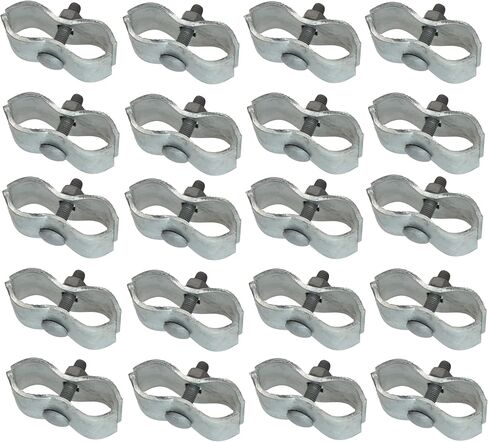 Chain Link Fence Panel Clamps 1-3/8" Dog Kennel Panel Clamps for Round Pipe Panel Frame (Set of 20) in Saudi Arabia