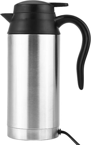 for DC powered car teapot Gorgeri 750ml 12V Car Stainless Steel Cigarette Lighter Heating Kettle Mug Electric Travel Bottle Hot Water Kettle Water Heater Kettle Electric Kettle Water Boiler in Saudi Arabia