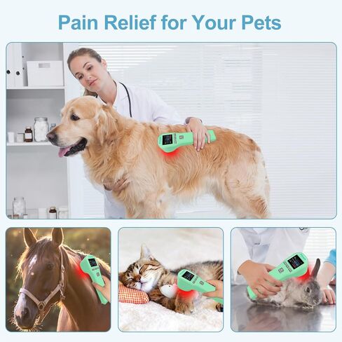 Cold Laser Therapy for Dogs, 4x808nm+16x650nm, Portable Red Light Therapy Vet Device for Pain Relief, Cold Laser Therapy Device for Cat and Horse, Pet Laser Therapy, Handheld Laser Device Animal in Saudi Arabia
