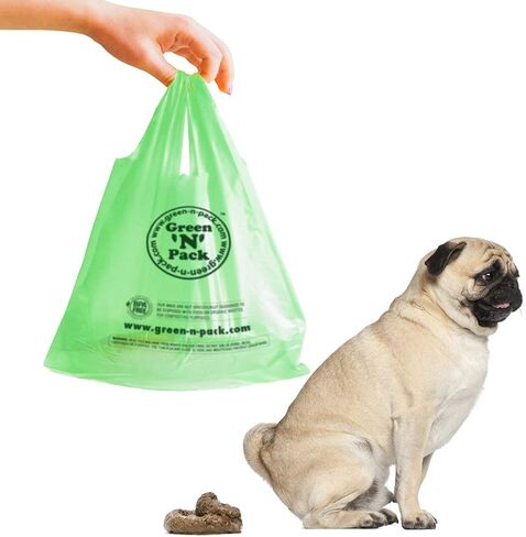 Green N Pack Dog Waste Litter Pick-Up Bags (Easy-Tie Handles), 200-Count in Saudi Arabia