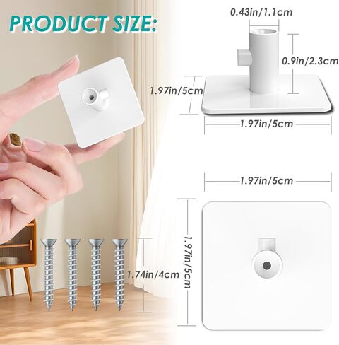 GeeRic Stand Mixer Attachment Holders, 4 Pcs Holders Compatible with Kitchenaid Mixer, Storage Tools Easy Installation with Screws in Kuwait