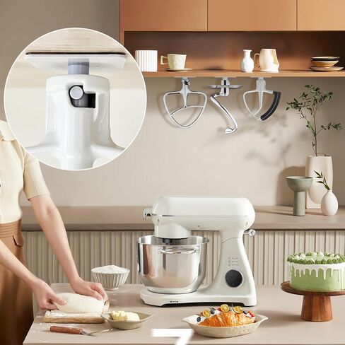 GeeRic Stand Mixer Attachment Holders, 4 Pcs Holders Compatible with Kitchenaid Mixer, Storage Tools Easy Installation with Screws in Kuwait