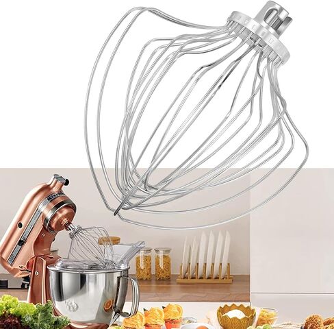 11-Wire Whip Attachment Suitable For Kit-chen-aid KN211WW Stand Mixer Fit 7 Quart Tilt-Head Lift Stand Mixer Whisk Attachment for Egg Heavy Cream Beater Whisk in Kuwait