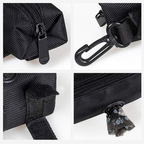 عبوة من قطعتين موزع أكياس فضلات الكلاب، موزع أكياس نفايات الكلاب الأليفة، حامل أكياس فضلات الكلاب، موزع سلسلة لأكياس نفايات الكلاب، أسود in Kuwait