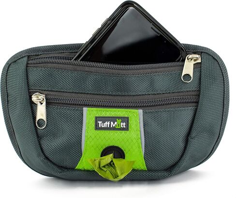 Removable Accessory Pouch for Hands Free Leash, Two Zippered Pockets, Poop Bag Dispenser, Breathable Mesh with Padding in Saudi Arabia