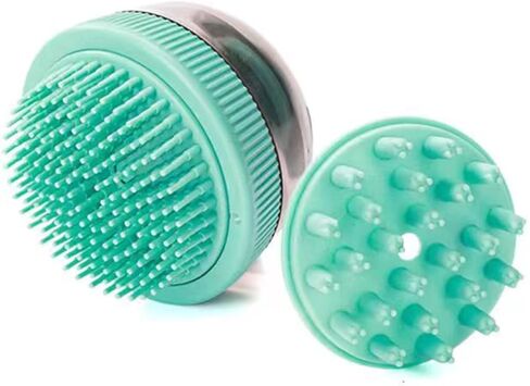 Dog Brush, Cat Brushes for Indoor Cats, Pet Beauty Massage Cleaning Brushes with Dog Shampoo and Conditioner Soap Dispenser for Long and Short Haired Pet Massage to Remove Hair, Blue in Saudi Arabia