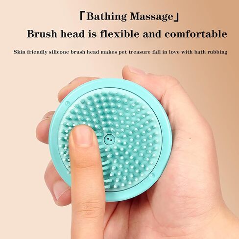 Dog Brush, Cat Brushes for Indoor Cats, Pet Beauty Massage Cleaning Brushes with Dog Shampoo and Conditioner Soap Dispenser for Long and Short Haired Pet Massage to Remove Hair, Blue in Saudi Arabia