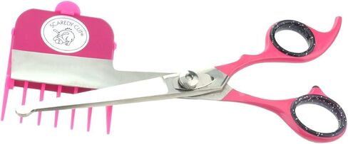 SCAREDY CUT Silent Clipper + Slicker Brush Pet Grooming Kit, Blue, Right-Handed 17pc RH + Slicker Brush, Pink in Saudi Arabia