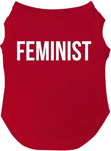 Feminist Dog Tee Shirt Sizes for Puppies, Toys, and Large Breeds (Hot Pink, Large 43) in Saudi Arabia
