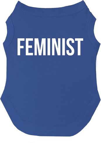 Feminist Dog Tee Shirt Sizes for Puppies, Toys, and Large Breeds (Hot Pink, Large 43) in Saudi Arabia