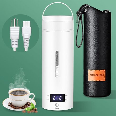 Travel Electric Kettle Portable:Small Mini Coffee Kettle,with 4 Temperature Control,304 Stainless Steel Water Boiler, with Auto Shut-Off & Boil Dry Protection, BPA Free in Saudi Arabia