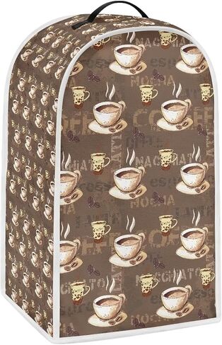 Small Appliance Covers Soft Blender Covers Dust Covers Washable Food Processor Covers Suitable for Coffee Machines Stand Mixers Toasters - Brown Coffee in Kuwait