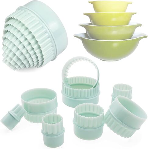 8 قطع من حوامل العرض المكدسة لخلط الأوعية، وحامل عرض الوعاء القابل للتكديس، ومكدس أخضر نعناعي لخلط مجموعة الأوعية، وحلقات تكديس بلاستيكية لأوعية التعشيش، ومنظم الوعاء لخزائن المطبخ in Kuwait