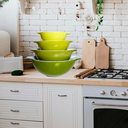 8 قطع من حوامل العرض المكدسة لخلط الأوعية، وحامل عرض الوعاء القابل للتكديس، ومكدس أخضر نعناعي لخلط مجموعة الأوعية، وحلقات تكديس بلاستيكية لأوعية التعشيش، ومنظم الوعاء لخزائن المطبخ in Kuwait