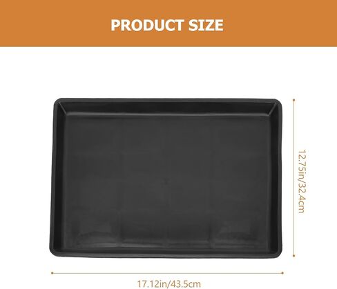 Cabilock 2pcs Pet Cage Tray Dog Poop Pan Accessory Tray Pet Potty Tray Dog Poop Tray Pet Poop Tray Plastic Crate Pan Dog Kennel Pan Rabbit Tray Dog Food Mat Cat Cage Leakproof Bowl Mat Pp in Saudi Arabia