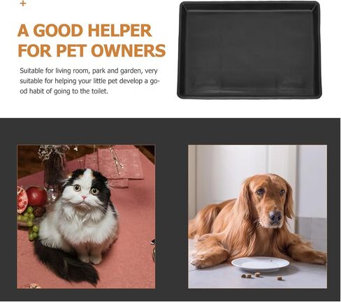 Cabilock 2pcs Pet Cage Tray Dog Poop Pan Accessory Tray Pet Potty Tray Dog Poop Tray Pet Poop Tray Plastic Crate Pan Dog Kennel Pan Rabbit Tray Dog Food Mat Cat Cage Leakproof Bowl Mat Pp in Saudi Arabia