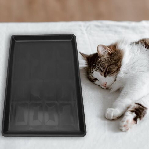 Cabilock 2pcs Pet Cage Tray Dog Poop Pan Accessory Tray Pet Potty Tray Dog Poop Tray Pet Poop Tray Plastic Crate Pan Dog Kennel Pan Rabbit Tray Dog Food Mat Cat Cage Leakproof Bowl Mat Pp in Saudi Arabia
