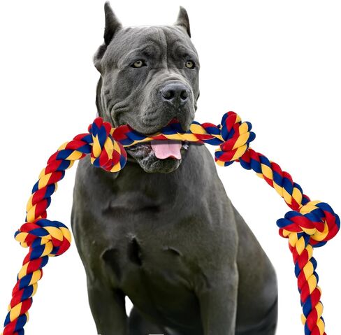 Ultra-Durable 48-inch Tug of War Rope Toy for Large/XL Dogs - Ideal for Interactive Play, Not for Chewing in Saudi Arabia