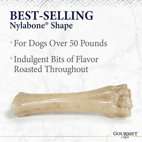 Nylabone Gourmet Style Strong Chew Souper Bone Dog Chew Toy, Chew Toys for Dogs, Filet Mignon Flavor, X-Large/Souper (1 Count) in Saudi Arabia