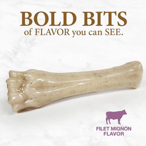 Nylabone Gourmet Style Strong Chew Souper Bone Dog Chew Toy, Chew Toys for Dogs, Filet Mignon Flavor, X-Large/Souper (1 Count) in Saudi Arabia