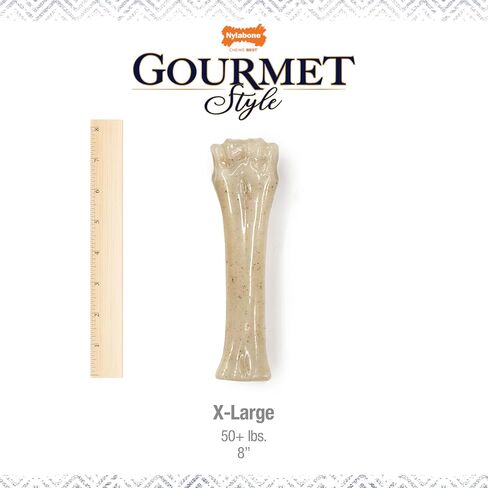 Nylabone Gourmet Style Strong Chew Souper Bone Dog Chew Toy, Chew Toys for Dogs, Filet Mignon Flavor, X-Large/Souper (1 Count) in Saudi Arabia