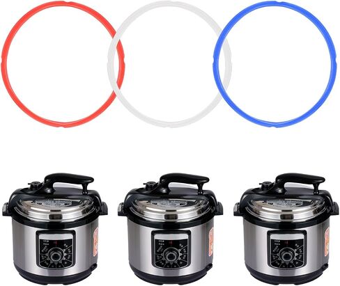 Sealing Ring for InstaPot for 6 Qt InstaPot Food-grade Replacement Silicone Seal Gaskets Insta Pot Accessories ST3-GJMFH (Red) in Saudi Arabia
