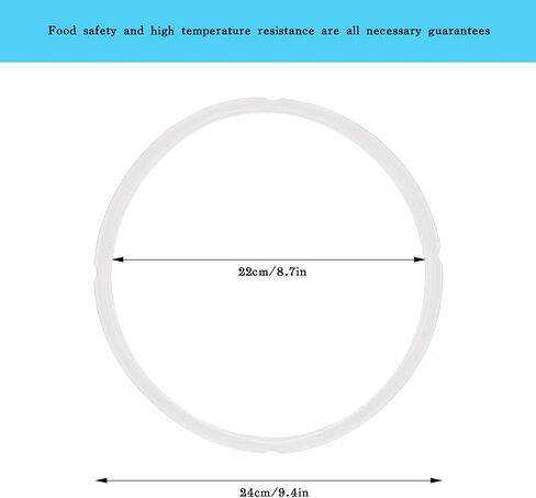 Sealing Ring for InstaPot for 6 Qt InstaPot Food-grade Replacement Silicone Seal Gaskets Insta Pot Accessories ST3-GJMFH (Red) in Saudi Arabia