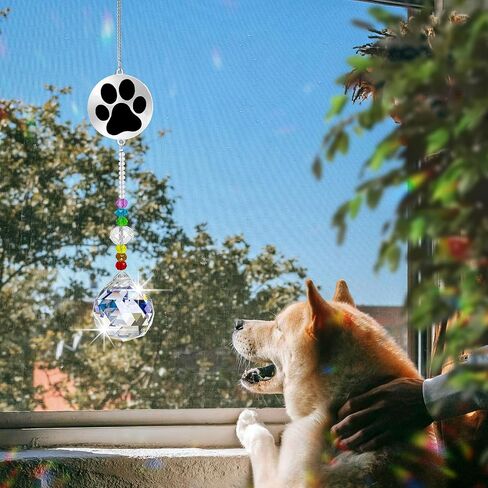 Dog Memorial Gifts for Loss of Dog, Pet Sympathy Gifts Crystal Window Memorial Suncatcher,Bereavement Gift Sun Catcher,Dog Remembrance Gift,Pet Passing Away Loss Gifts (D) in Saudi Arabia