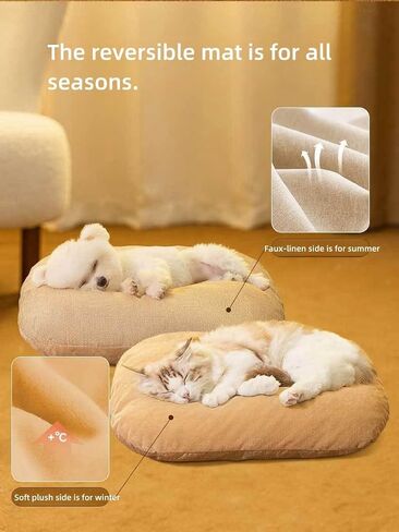 Cat House, Semi-Closed Cat Cave Bed with Removable Mat, Indoor Pet Tent for Dog and Cat (Gray) in Saudi Arabia